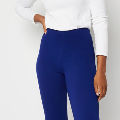 Liz Claiborne Plus Womens Amy Mid Rise Straight Pull-On Pants - JCPenney