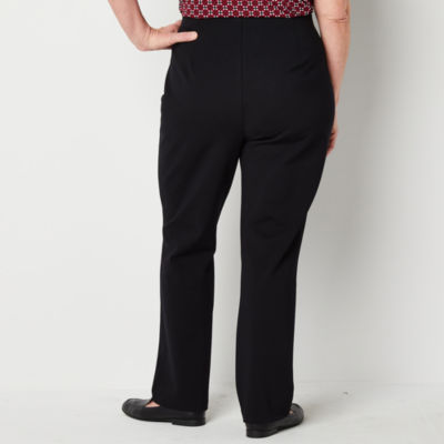 Liz Claiborne-Plus Alexis Womens Mid Rise Straight Pull-On Pants