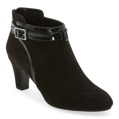 east 5th Womens Basin Stacked Heel Booties