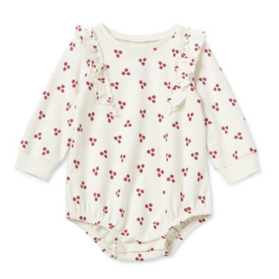 Okie Dokie Baby Girls Long Sleeve Romper