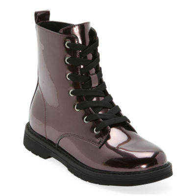 Thereabouts Little & Big  Girls Reese Combat Boots Flat Heel