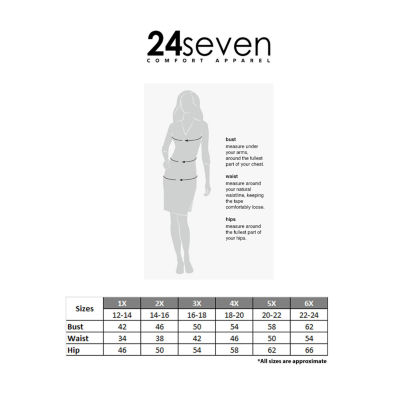 24seven Comfort Apparel Womens Plus Short Sleeve Wrap Dress