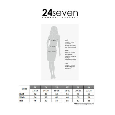 24seven Comfort Apparel Sleeveless Floral A-Line Dress Plus