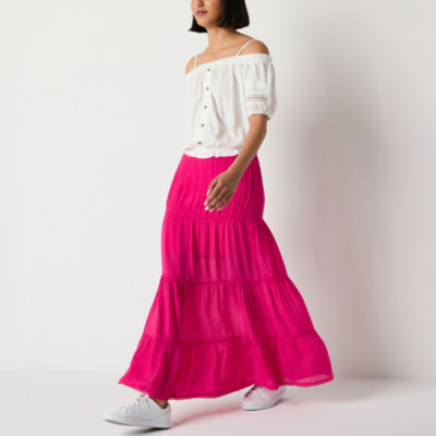 by&by Womens High Rise Maxi Skirt - Juniors
