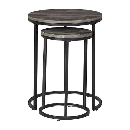 Signature Design By Ashley Briarsbor Living Room Collection Nesting Tables, One Size, Brown