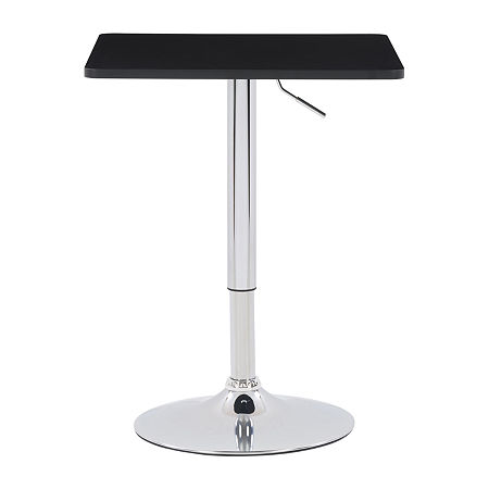 Adjustable Height Square Bar Table, One Size, Black -  CorLiving, DAW-600-T