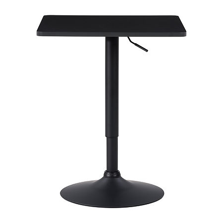 Adjustable Height Square Bar Table, One Size, Black -  CorLiving, DAW-620-T