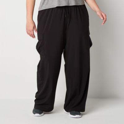Xersion Womens Mid Rise Straight Cargo Pant Plus