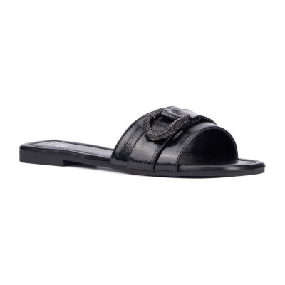 New York & Company Womens Nadira Flat Sandals