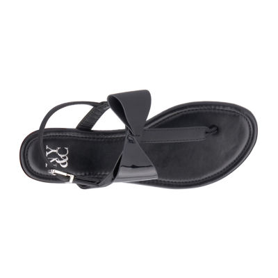 New York & Company Womens Abril T-Strap Flat Sandals