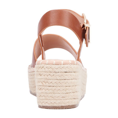 New York & Company Womens Elandra Espadrille Heeled Sandals