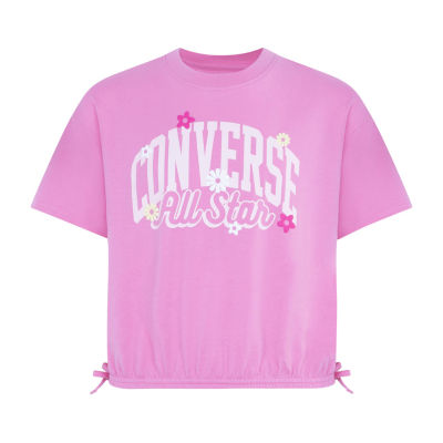 Converse Big Girls Crew Neck Short Sleeve T-Shirt