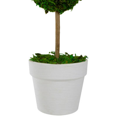 Northlight 14" Moss Ball Potted Tree Artificial Plant