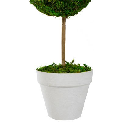 Northlight 16" Moss Ball Potted Tree Artificial Plant