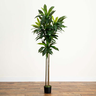 Nearly Natural 7' Dracaena With Real Touch Leaves Artificial Plant