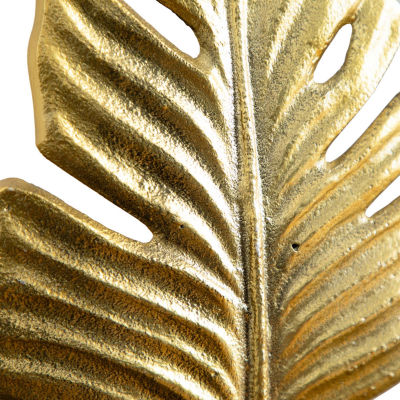 Nearly Natural 15.5" Golden Leaf Figurine