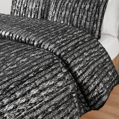 Intelligent Design Alaia Faux Fur Duvet Cover Set