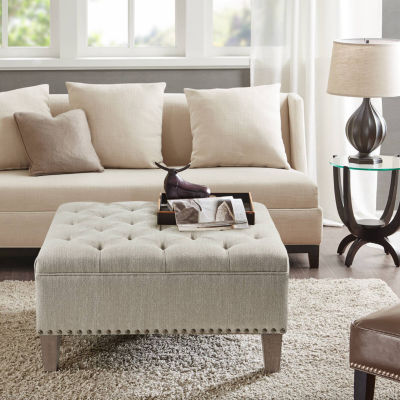 Madison Park Alice Living Room Collection Upholstered Ottoman