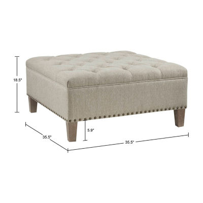 Madison Park Alice Living Room Collection Upholstered Ottoman