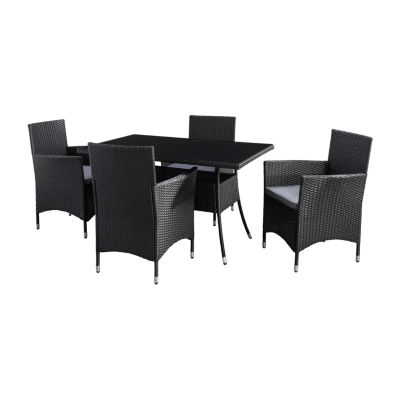 Parksville Patio Collection Rectangular 5-Piece Dining Set