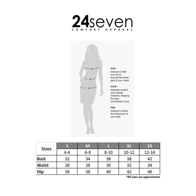 24seven Comfort Apparel Womens V Neck Sleeveless Blouse