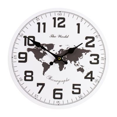 Northlight 12" Battery Operated Continent Wall Clock