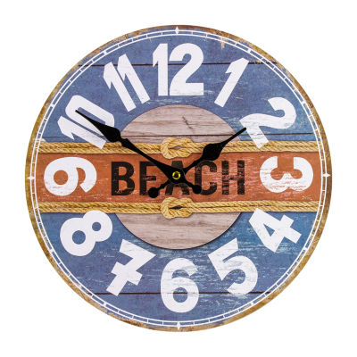 Northlight 12" Battery Operated Beach Wall Clock