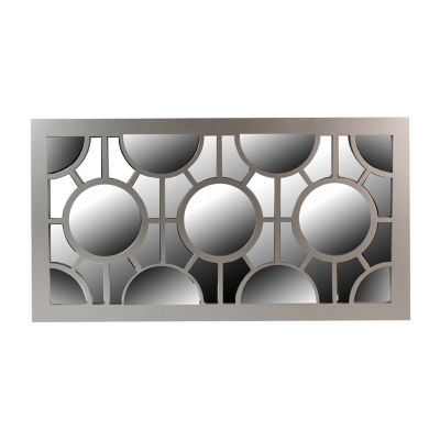 Northlight 25.25" Metallic Gray Rectangular Wall Mirror