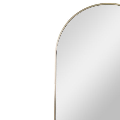 Northlight 36" Gold Framed Modern Arched Wall Mirror