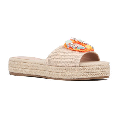 New York & Company Womens Tao Espadrille Flat Sandals