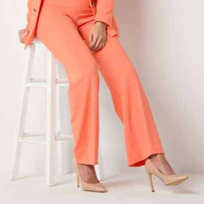 EP Modern by Evan-Picone Womens Regular Fit Wide Leg Suit Pants