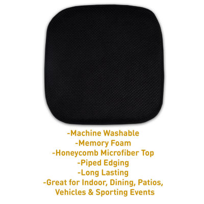 Sweet Home Collection Honeycomb Memory Foam Dining Cushion