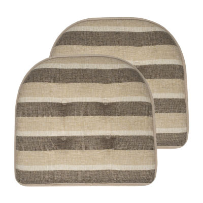 Sweet Home Collection Bradford Stripe Dining Cushion
