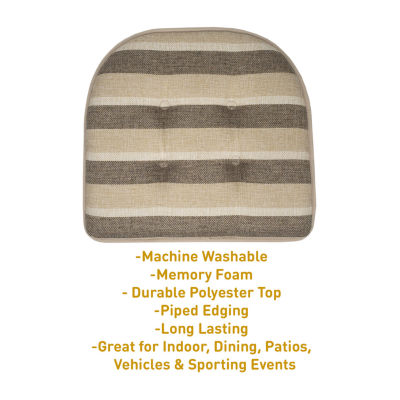 Sweet Home Collection Bradford Stripe Dining Cushion