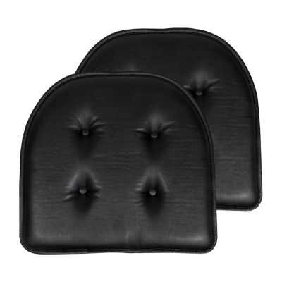 Sweet Home Collection Faux Leather U-Shape Dining Cushion