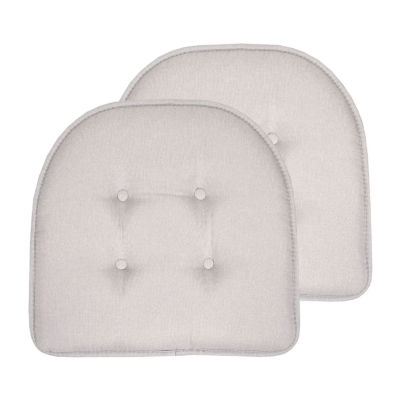 Sweet Home Collection™ Solid Color U Shaped Memory Foam 17" x 16" Chair Cushions