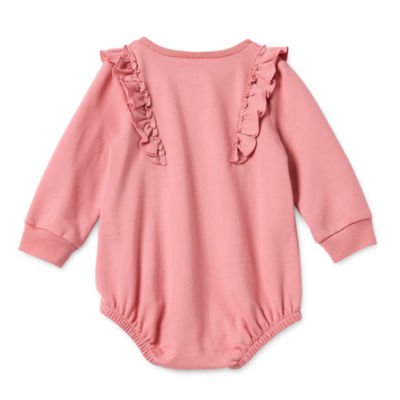 Okie Dokie Baby Girls Long Sleeve Romper