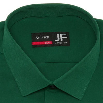 J. Ferrar Slim Mens Regular Fit Wrinkle Free Long Sleeve Dress Shirt