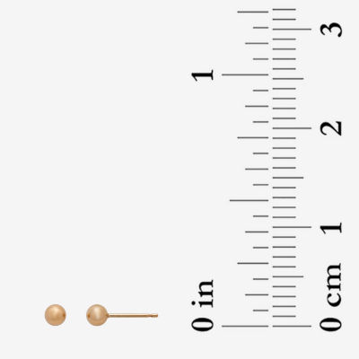 Gold Theory Womens Round 2 Pair Earring Set