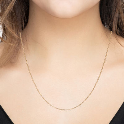 Gold Theory 18 Inch Solid Cable Chain Necklace