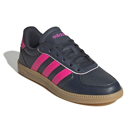 adidas Girls Breaknet Sleek Sneakers, 3 1/2 Medium, Blue