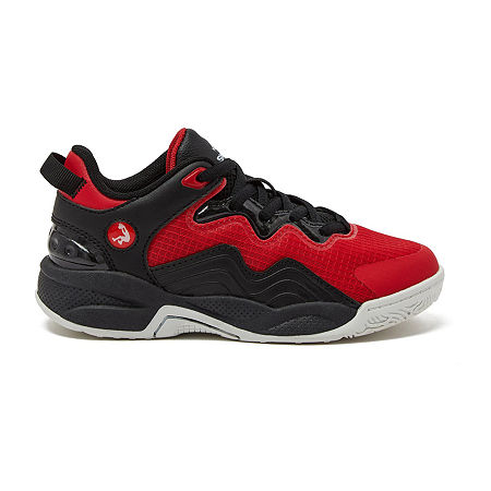 SHAQ Posture Little & Big Boys Basketball Shoes, 2 Medium, Red