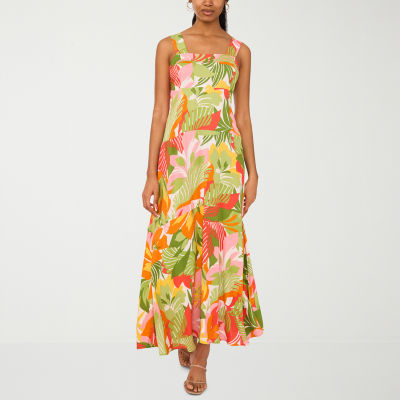 msk maxi dress Maxi Dress Msk Casual Dresses MSK Maxi Dress Women Size Small Sleeveless  Front Zip Closure