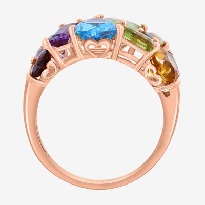 Effy Final Call Limited Quantities! Womens Genuine Multi Color 14K Rose Gold Cocktail Ring