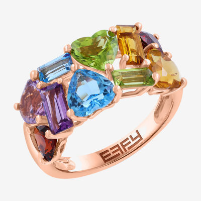 Effy Final Call Limited Quantities! Womens Genuine Multi Color 14K Rose Gold Cocktail Ring