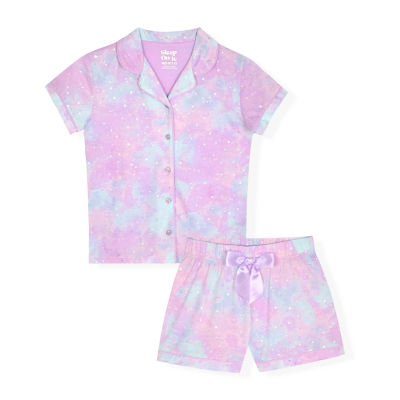 Sleep On It Girls Short Sleeve 2-pc. Pajama Sets