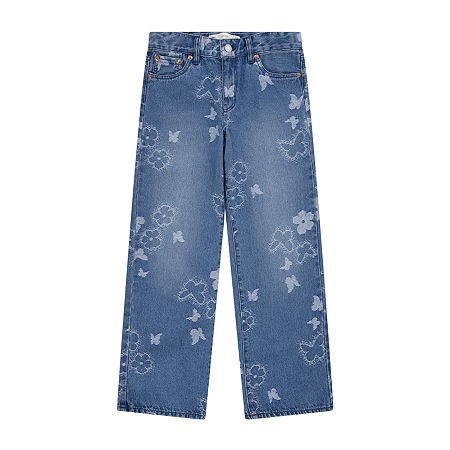 Levi's Little & Big Girls Flare Leg Jean, 14, Blue