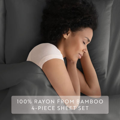 Casual Comfort Premium Rayon From Bamboo Luxury Bed Sheet Set