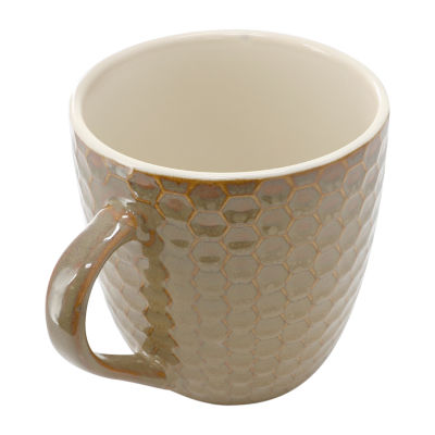 Elama Honey Bee Assorted 6-pc. Geometric Coffee Mug