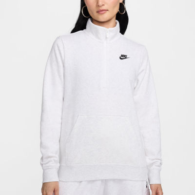 Nike Womens Mock Neck Long Sleeve Active Quarter-Zip Pullover
